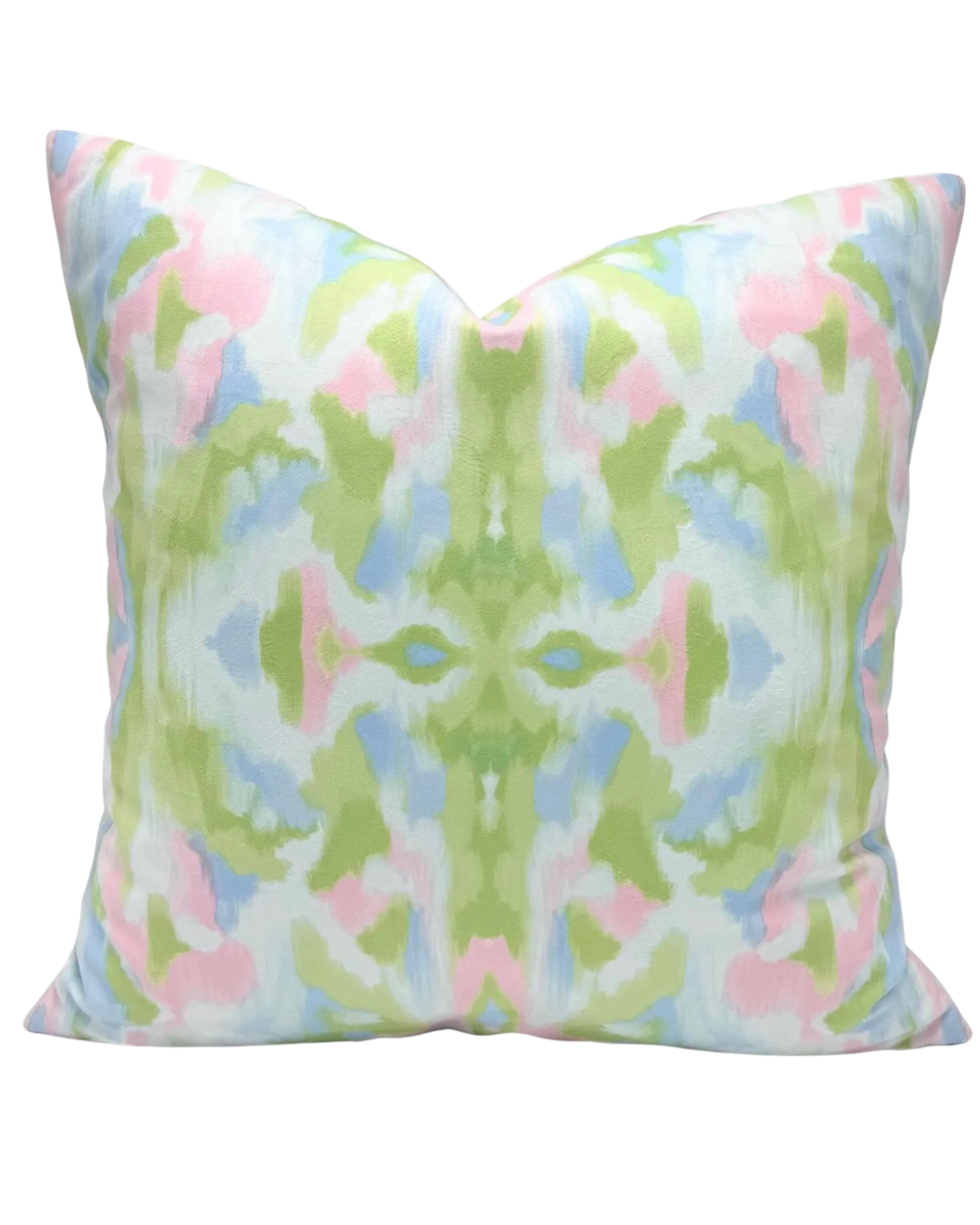 Grandmillineal mixed blue green pink pillow
