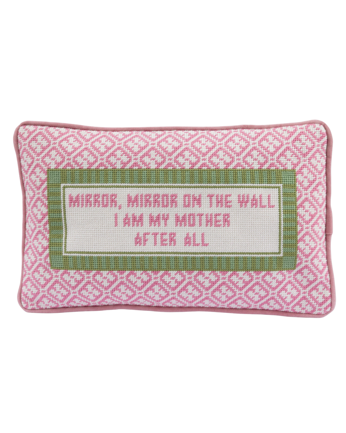 Mirror Mirror Needlepoint Pillow