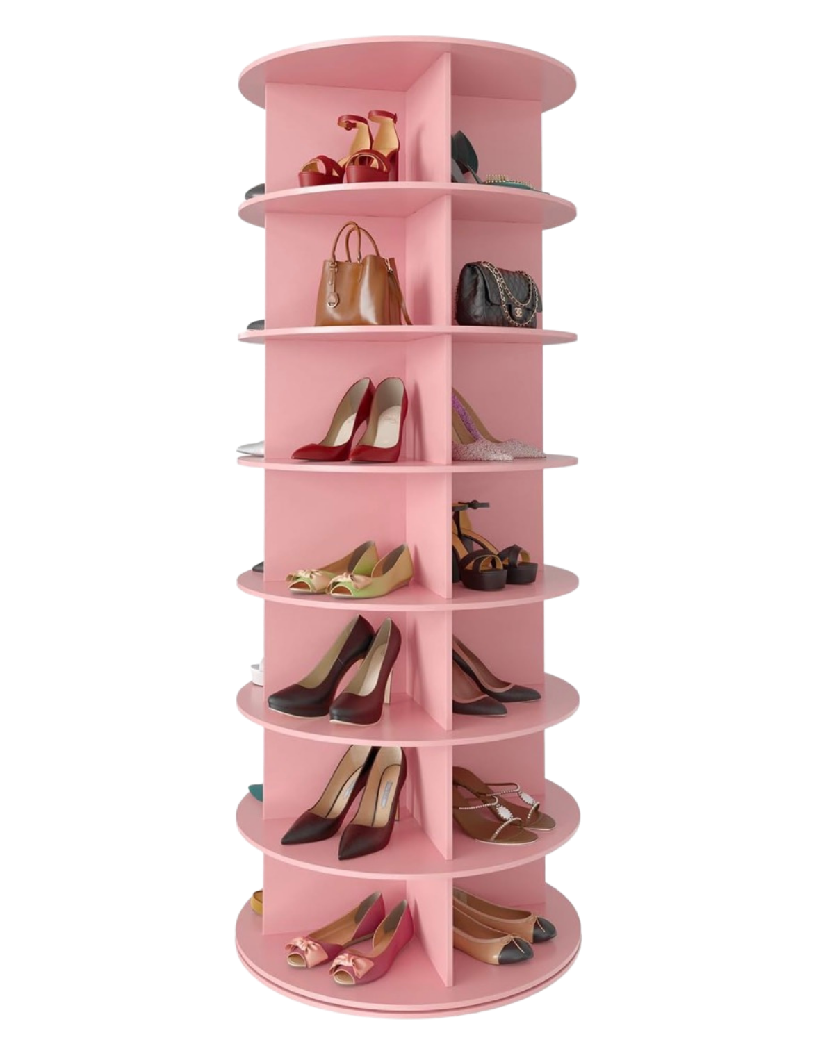 Spaceaid 7 Tier Rotating Shoe Rack Tower