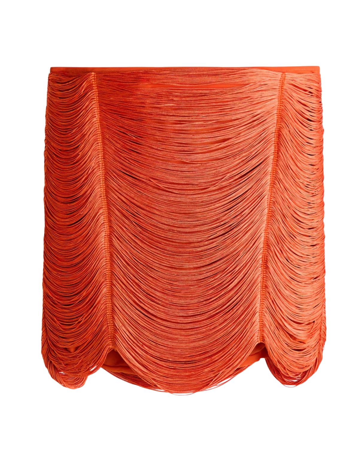 fringed mini skirt