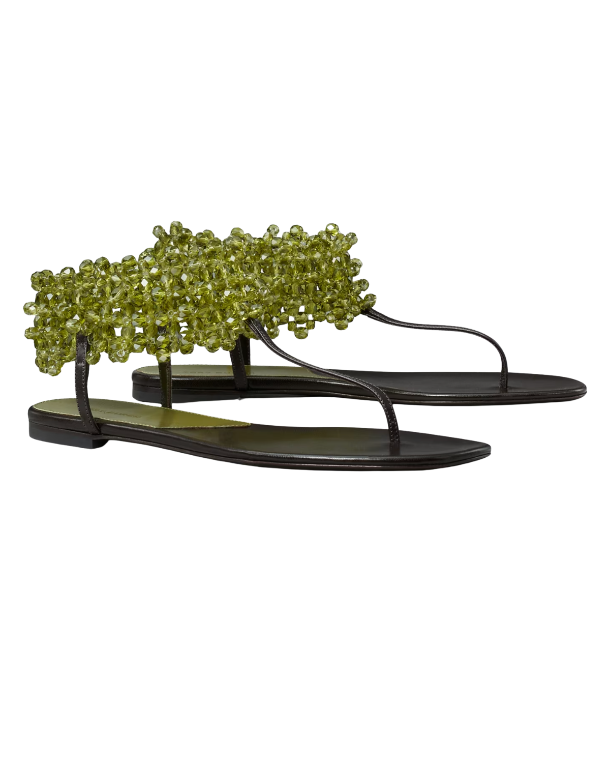 beaded flat sandal