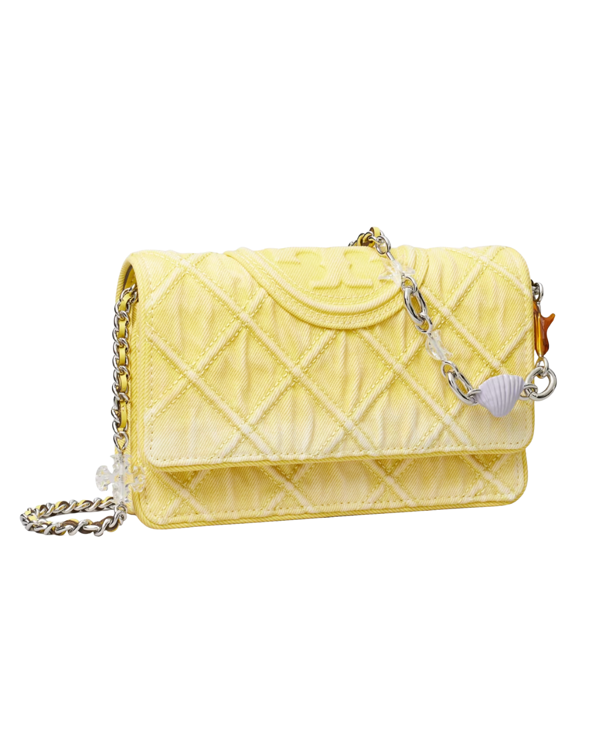 FLEMING DENIM CHARM CHAIN CROSSBODY