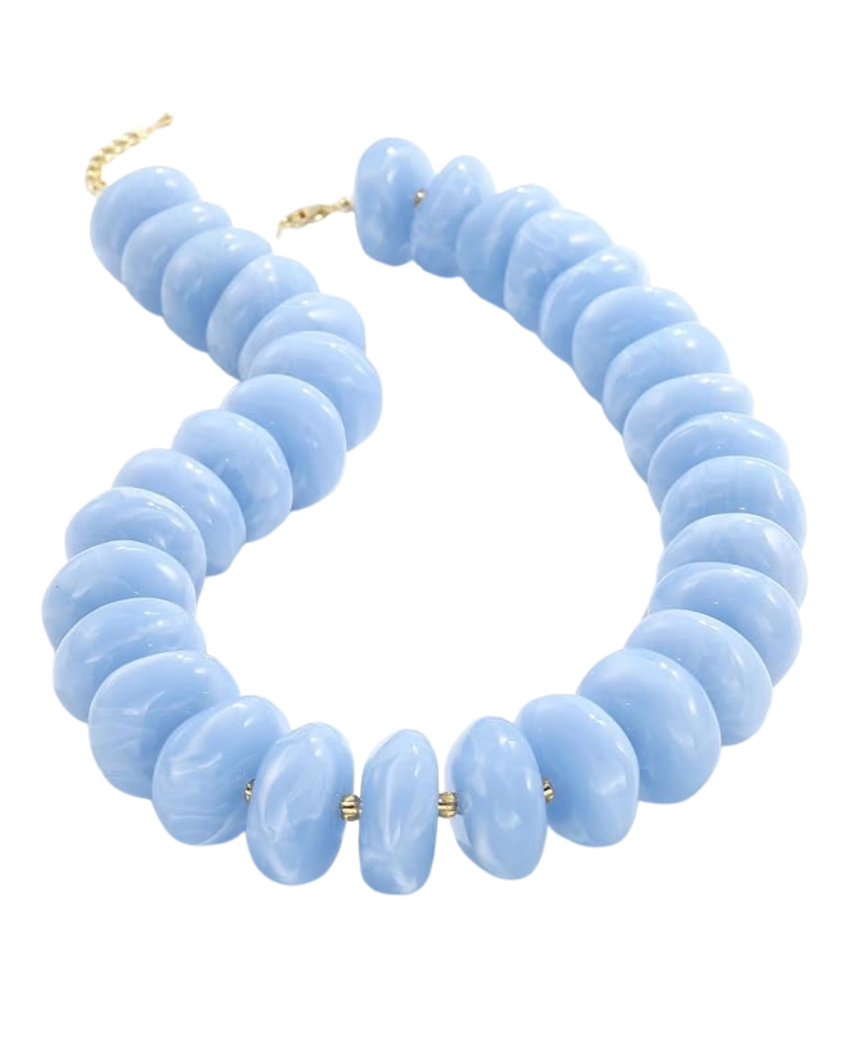 CONRAN KREMIX Colorful Chunky Beaded Necklace for Women,Large Acrylic Bead Choker Statement Necklace Cute Trendy Surfer