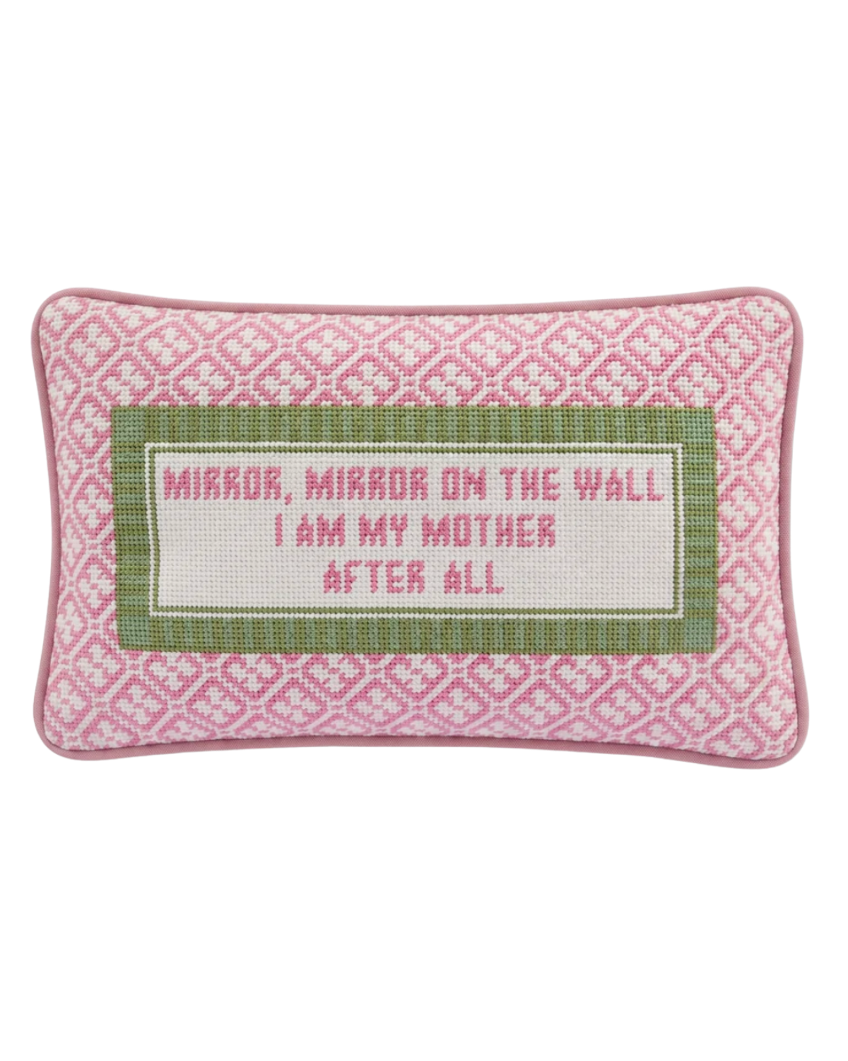 Mirror Needlepoint Pillow