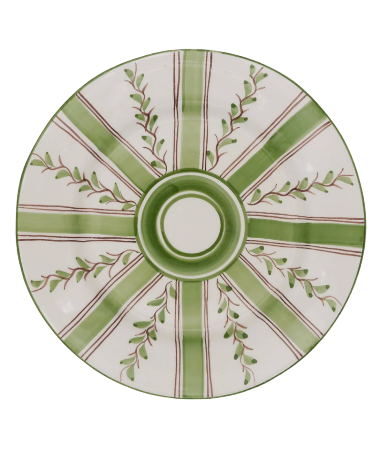 Carolina Irving and Daughters | Olive Stripe Dinner Plate