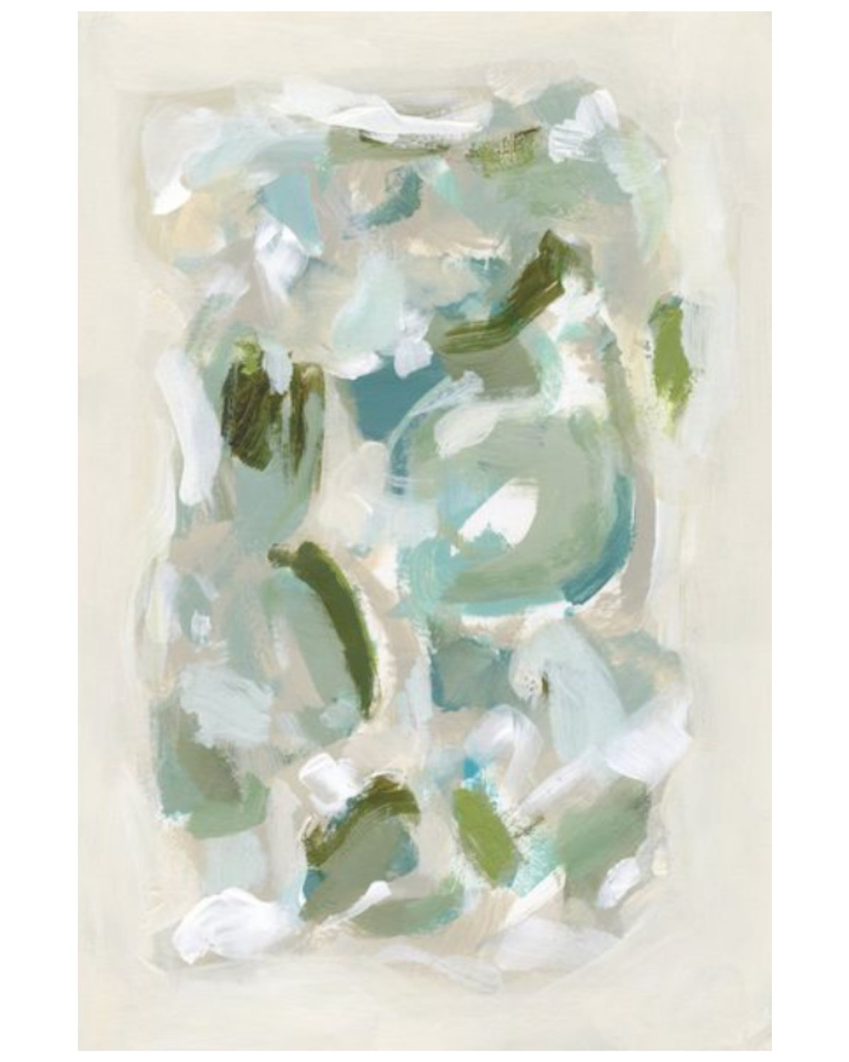 " Tinted Abstract VI " by Christina Long Painting Print