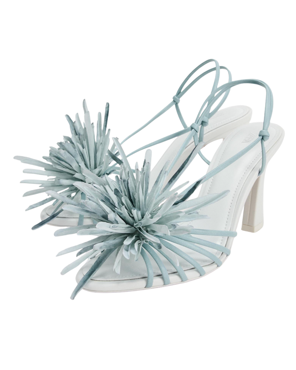 FLORAL HEELED SANDALS