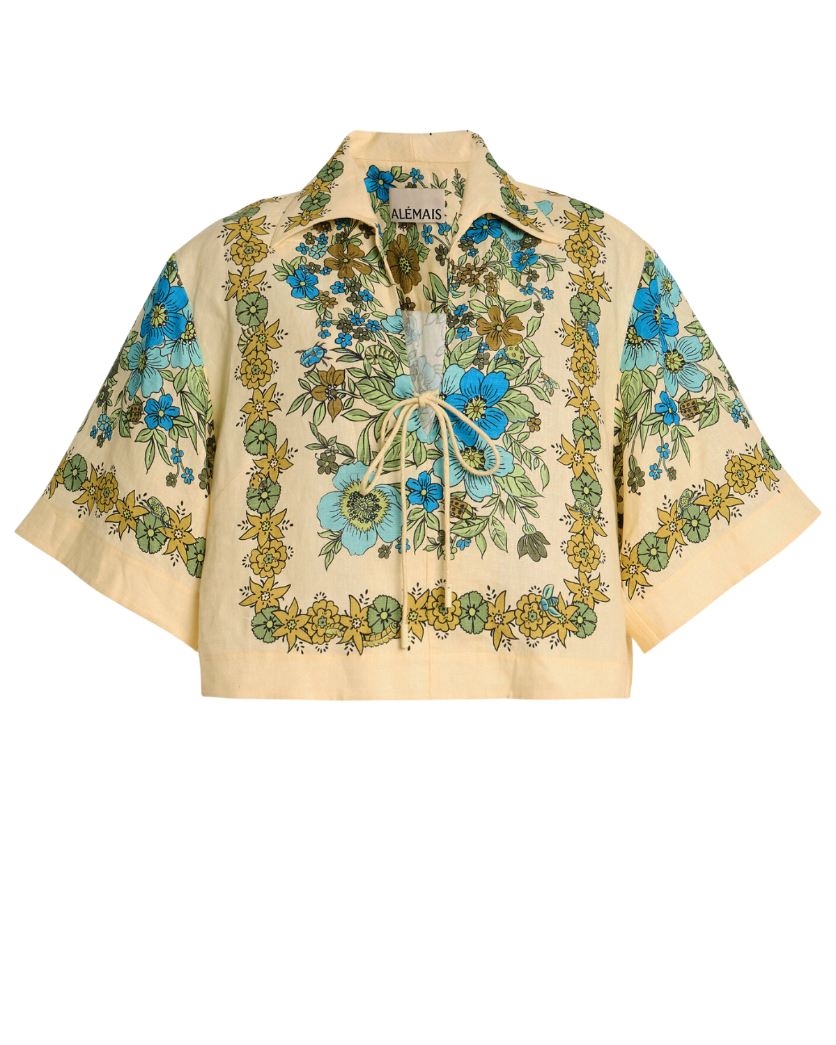 ALÉMAIS | Sophia Collared Linen Top