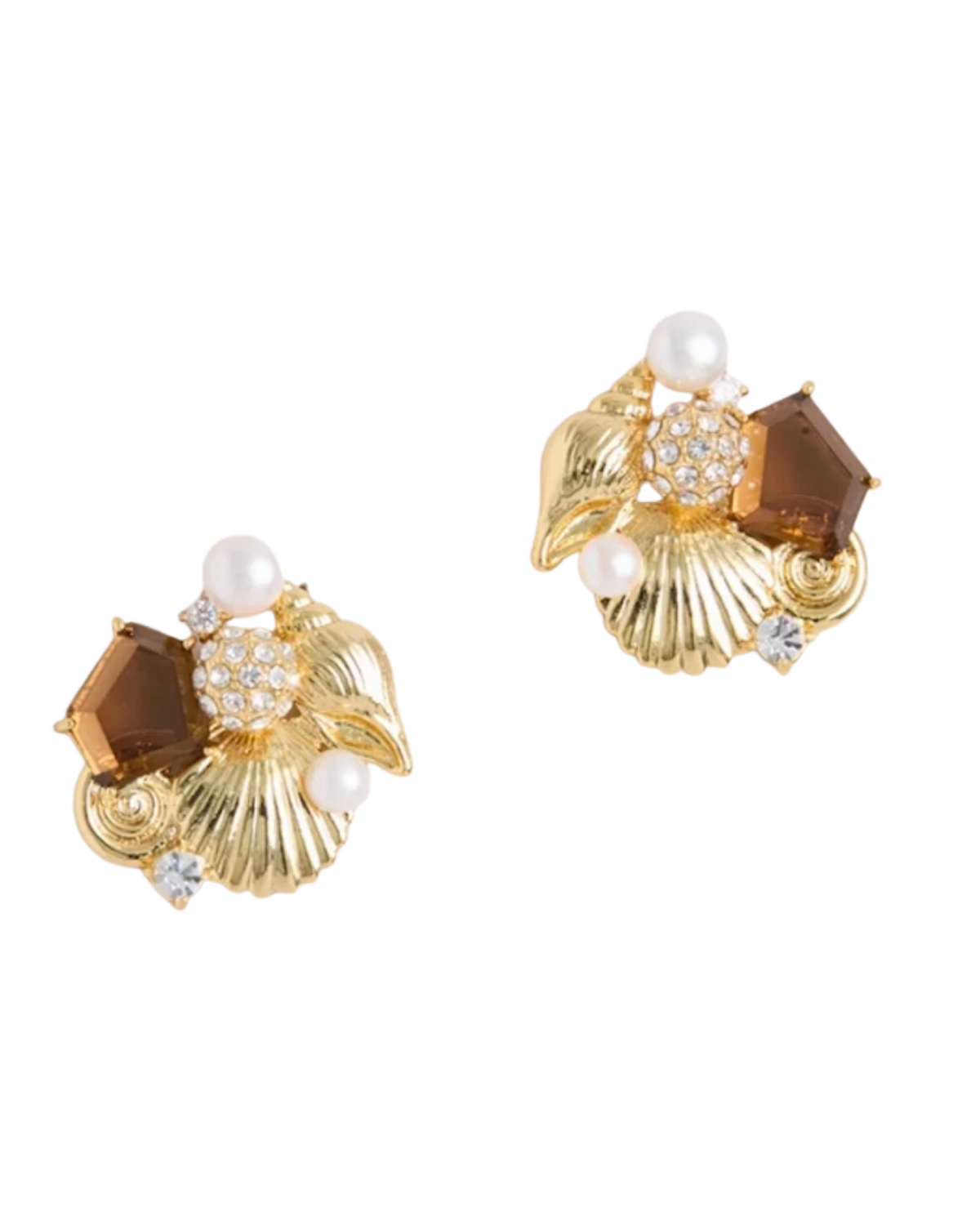 TUCKERNUCK JEWELRY - Gold Majolica Earrings