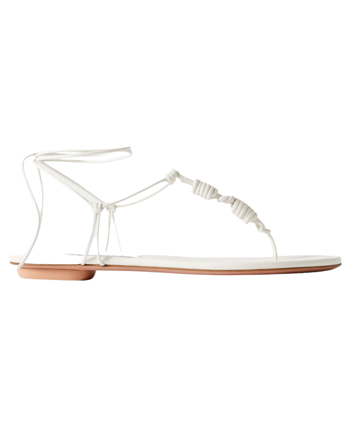 Oaxaca Knotted Leather Flat Sandals