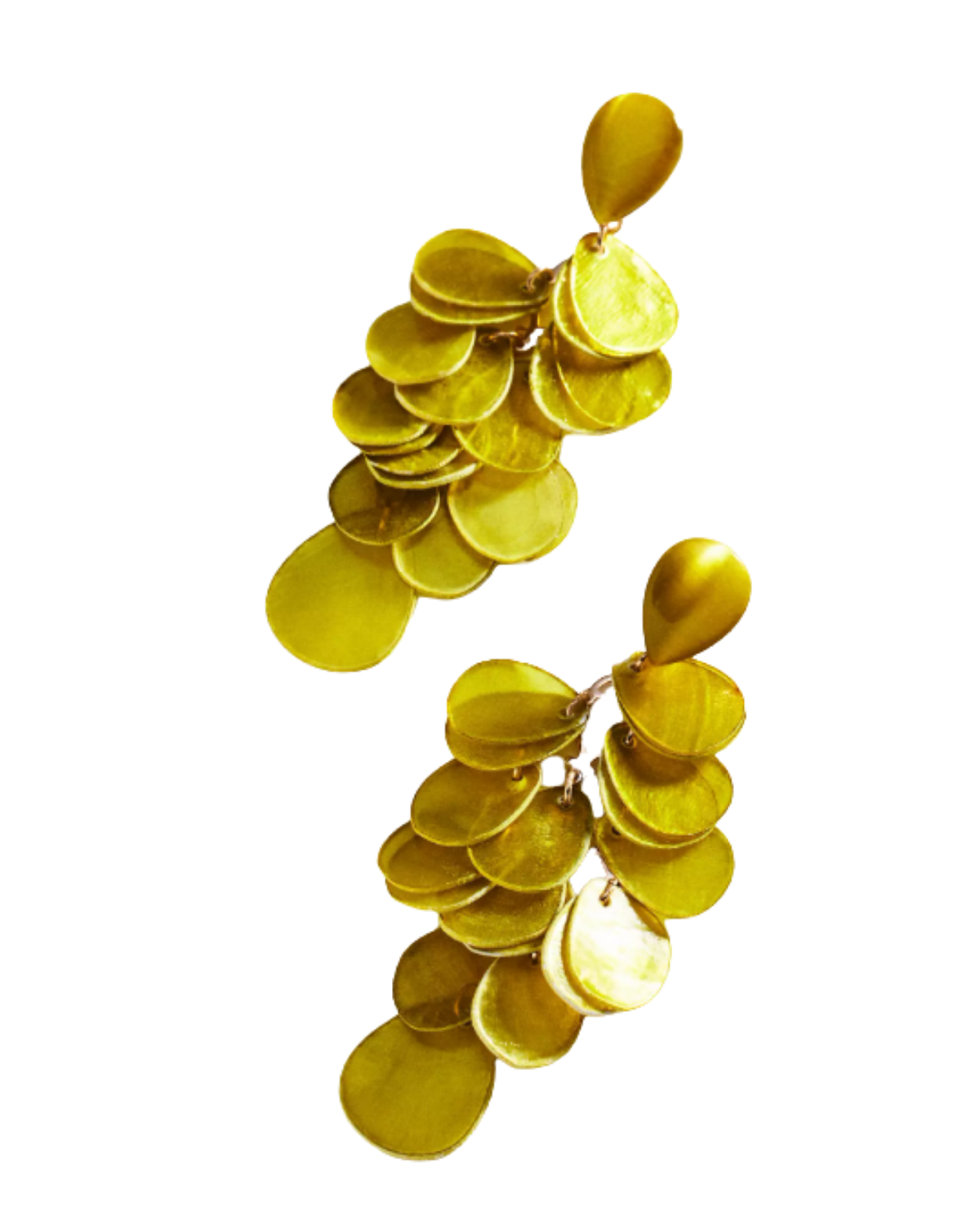 Paillette Cluster Drop Earrings