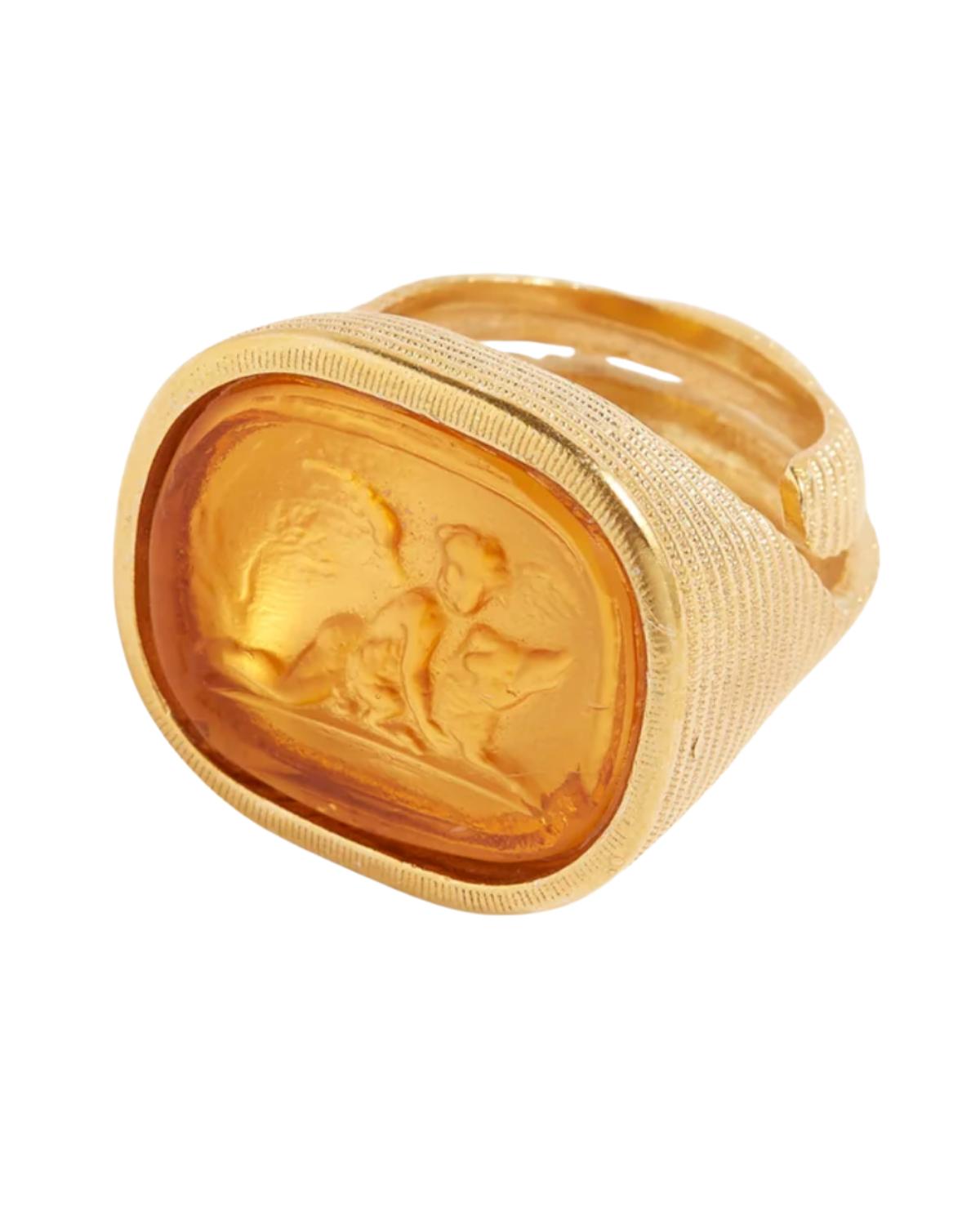 Strength Talisman Ring, Amber