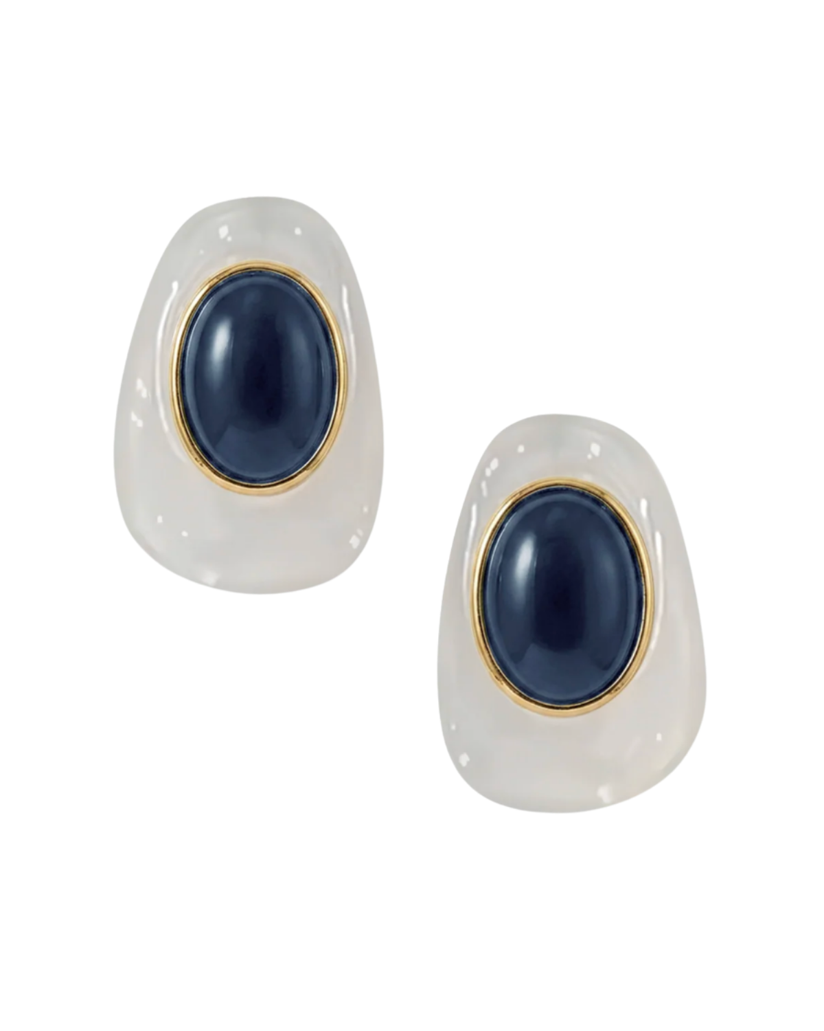 Tiger’s Eye Cabochon Earring