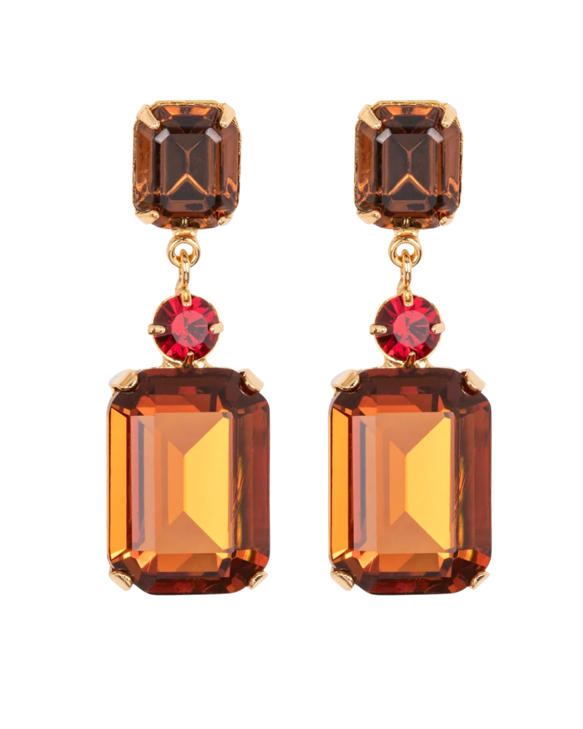 Justine Earrings -- Topaz