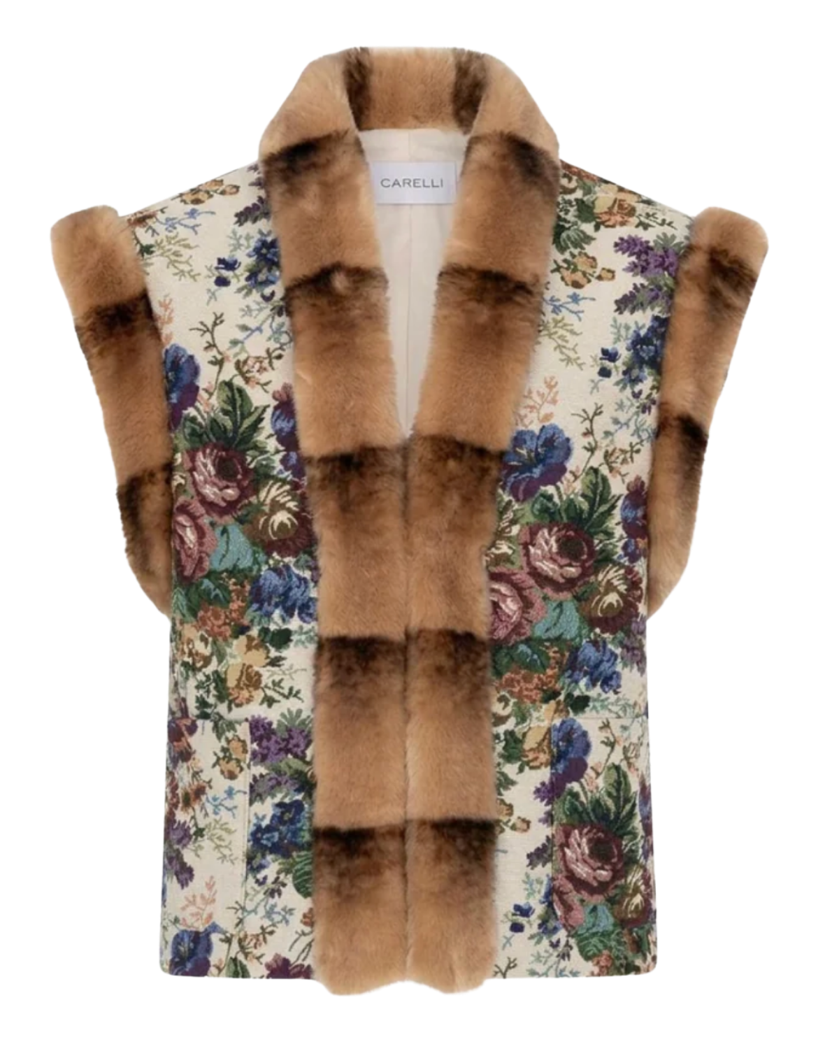 lila white vest